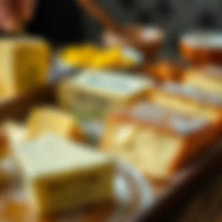 A collection of butter-based recipes displayed elegantly