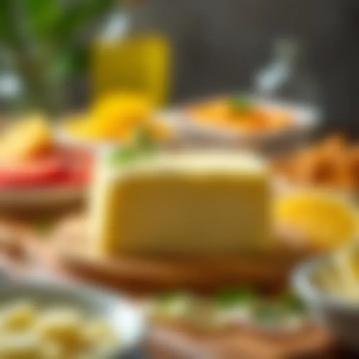 An assortment of dishes showcasing the use of butter in various recipes.