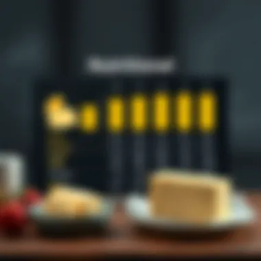 Detailed chart displaying the nutritional values of butter.