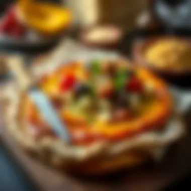 Traditional Çaglayan pide with rich toppings