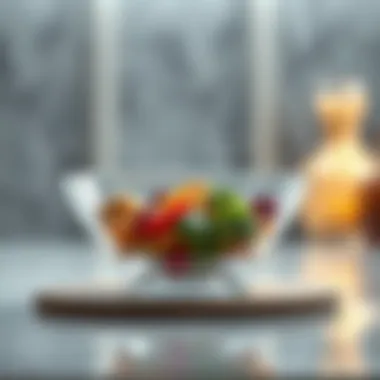 Sophisticated Glass Bowl Design Elegant glass bowl showcasing a modern design