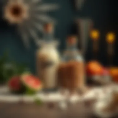 Symbolic items representing love and unity