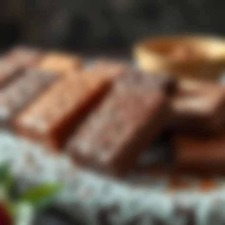 Artisan chocolate bars showcasing intricate designs