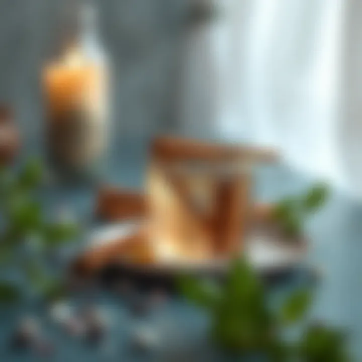 A serene setting with cinnamon water, highlighting its health benefits