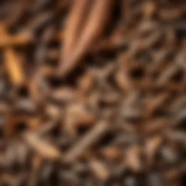 Intricate Rooibos Tea Leaves Close-up of rooibos tea leaves and spices