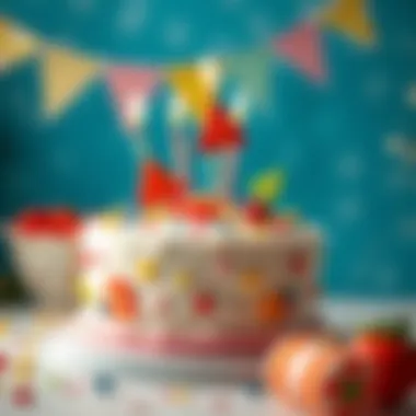 Festive Cake Ideas for Babies A bright and cheerful cake decorated for an infant's celebration