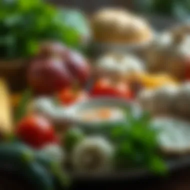 A selection of fresh ingredients used in Turkish soup recipes