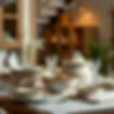 Elegant daily dinnerware set displayed on a dining table