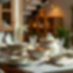 Elegant daily dinnerware set displayed on a dining table