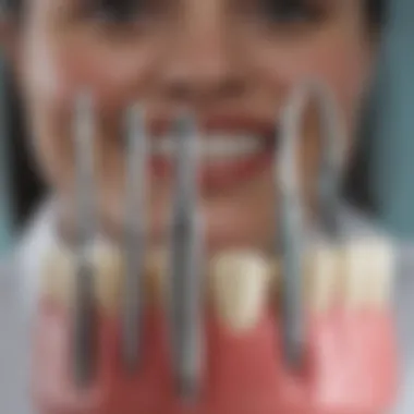 Various dental tools used for tartar removal.