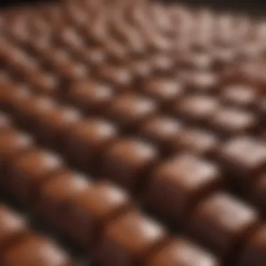 A close-up of premium Divan chocolate pieces highlighting their quality.