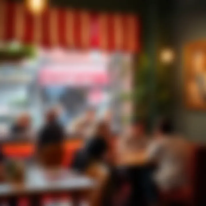 A cozy corner of Divan Pastanesi with patrons enjoying their treats