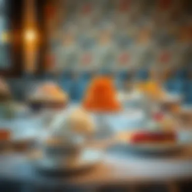 An inviting table set with a selection of desserts