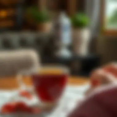 A serene moment of enjoying a cup of tea, reflecting the emotional connection to this beverage.