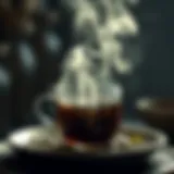 A rich, steeping pot of loose leaf tea with steam rising, capturing the essence of tradition.