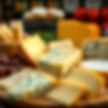 A variety of cheeses perfect for cheese bread