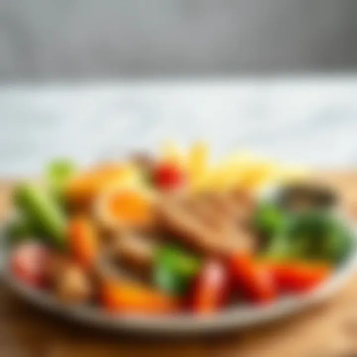 A delicious plate of high-protein foods