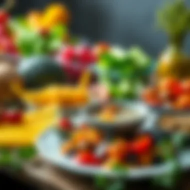 Colorful and nutritious Dukan diet foods