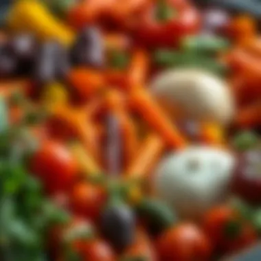 Vibrant Vegetables Packed with Vitamin E Colorful vegetables showcasing Vitamin E