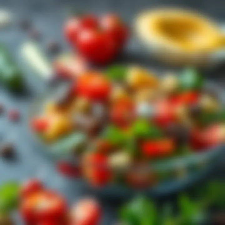 Delicious Salad Featuring Vitamin E Rich Ingredients Healthy salad infused with Vitamin E ingredients