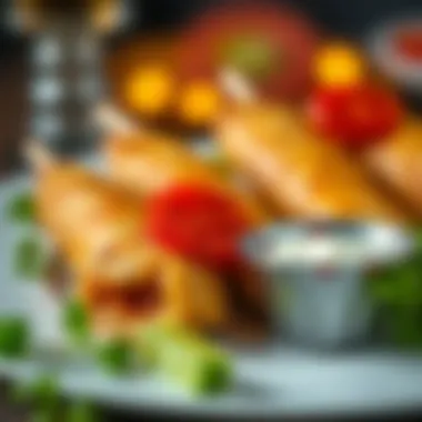 Creative Serving Suggestion of Elvan Kruvasan A creative serving suggestion of Elvan Kruvasan paired with a delightful dipping sauce.