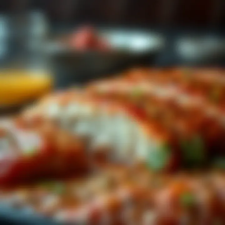 A detailed close-up of Emin Dana Kusbasi showcasing its rich texture and seasoning