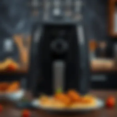 A budget-friendly air fryer showcasing sleek design