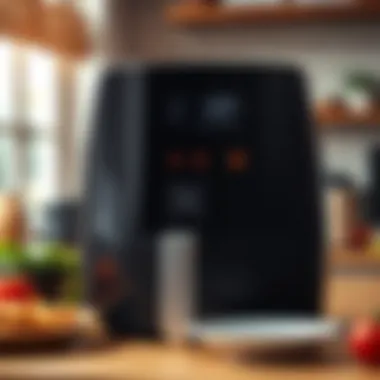 User-friendly interface of an air fryer with easy controls