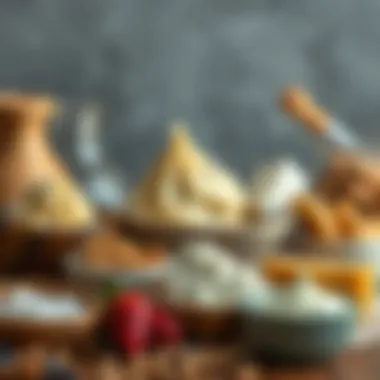 A selection of alternative sweeteners next to sugar