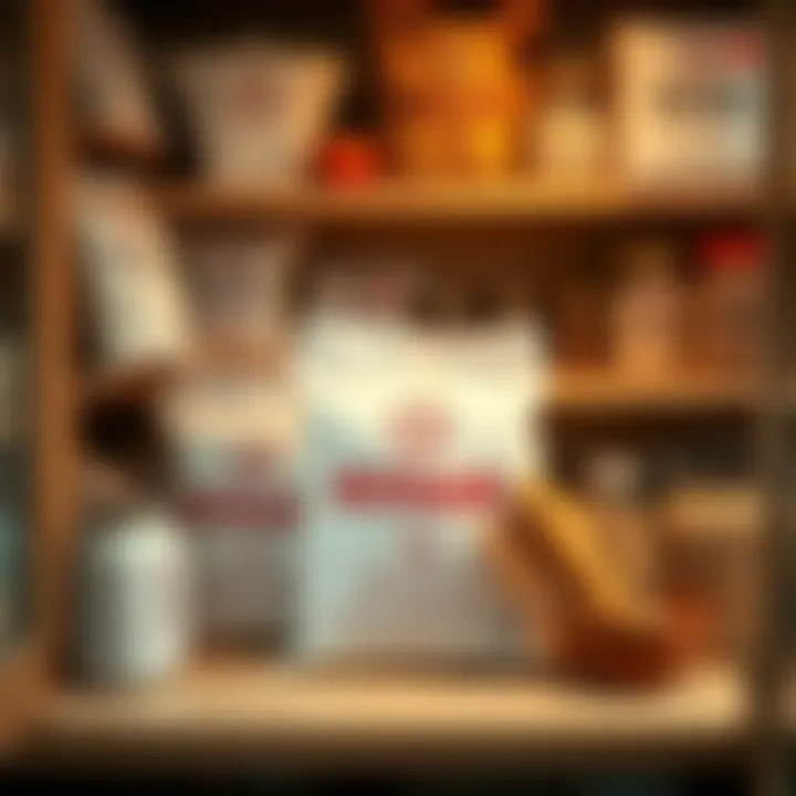 A well-stocked pantry showcasing 5 kg sugar bags