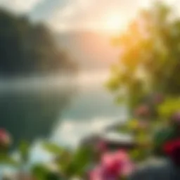 A serene landscape representing detoxification and renewal