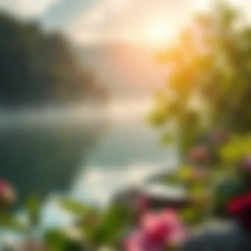 A serene landscape representing detoxification and renewal