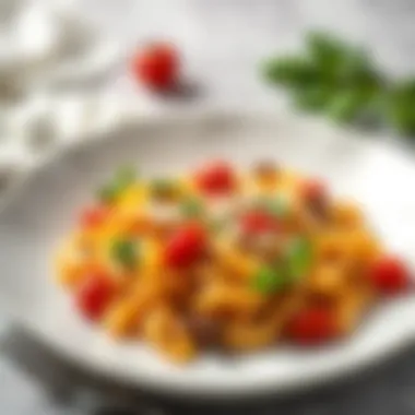 Gourmet Filiz Pasta Creations A plate showcasing a gourmet dish featuring Filiz pasta