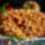 A close-up view of firik pilavı showcasing its rich texture and grains