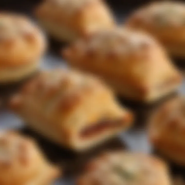 Delicious flaky pastry with filling