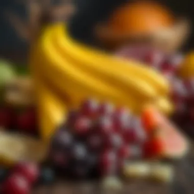 Fruits High in Glucose Selection of fruits rich in glucose such as bananas and grapes