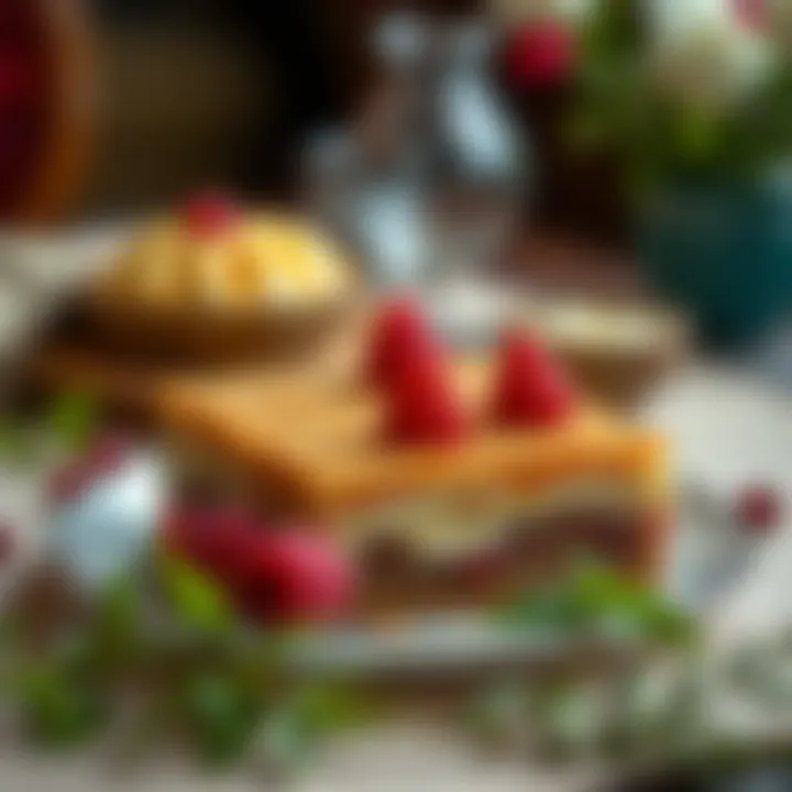 Indulge in Gaziantep's Traditional Desserts Beautifully presented dessert showcasing Gaziantep's culinary heritage