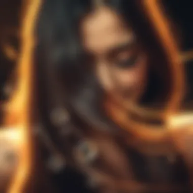 Beautifully glossy hair showcasing healthy shine