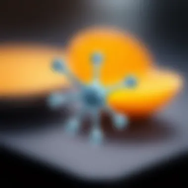 Understanding Glucose Structure A close-up view of a glucose molecular structure