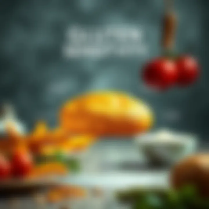 A diagram illustrating gluten sensitivity