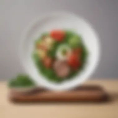 Balanced Nutrition for Weight Loss A balanced plate featuring lean proteins and greens
