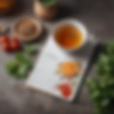 Inspiration for a Healthier Lifestyle Healthy lifestyle tips on a notepad with a cup of herbal tea