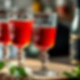 A detailed view of traditional Turkish rakı glasses showcasing their unique design