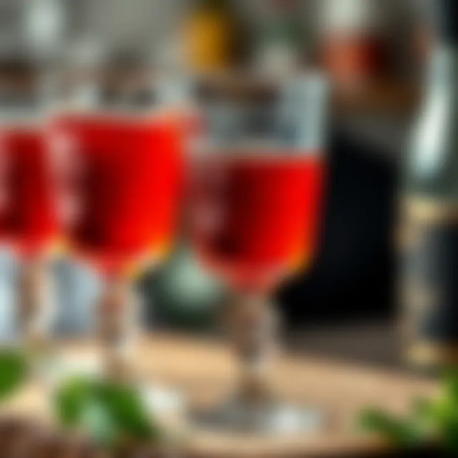 A detailed view of traditional Turkish rakı glasses showcasing their unique design