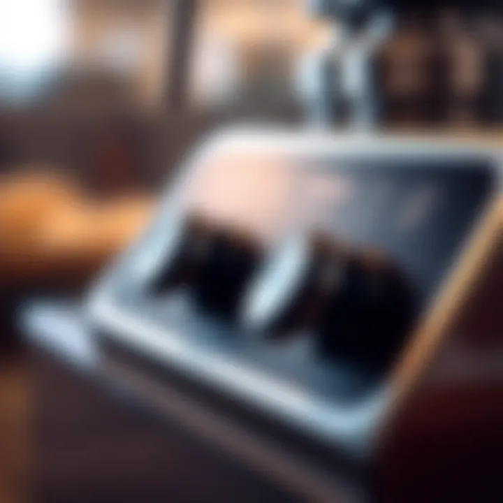 Close-up of a high-end dough machine control panel