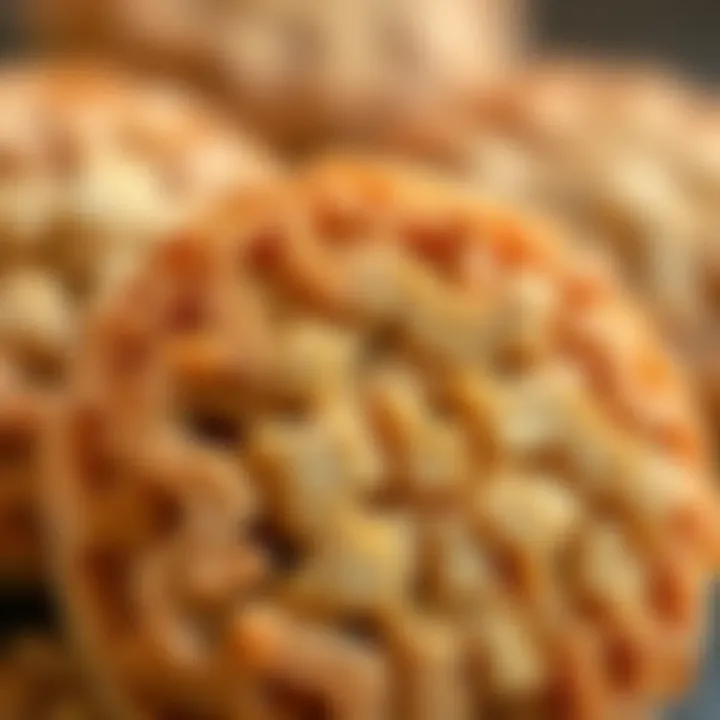 Intricate Textures of Harbi Biscuit Close-up of Harbi Biscuit with rich textures