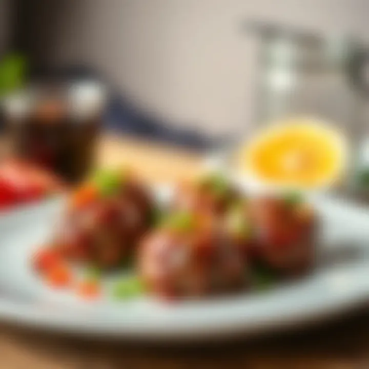A modern interpretation of raw meatballs served creatively