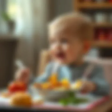 Baby enjoying a nutritious meal