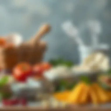 Natural Ingredients for Baby Cakes A variety of healthy ingredients laid out for baby cake preparation