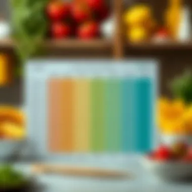 Chart illustrating the range of healthy weight levels across ages